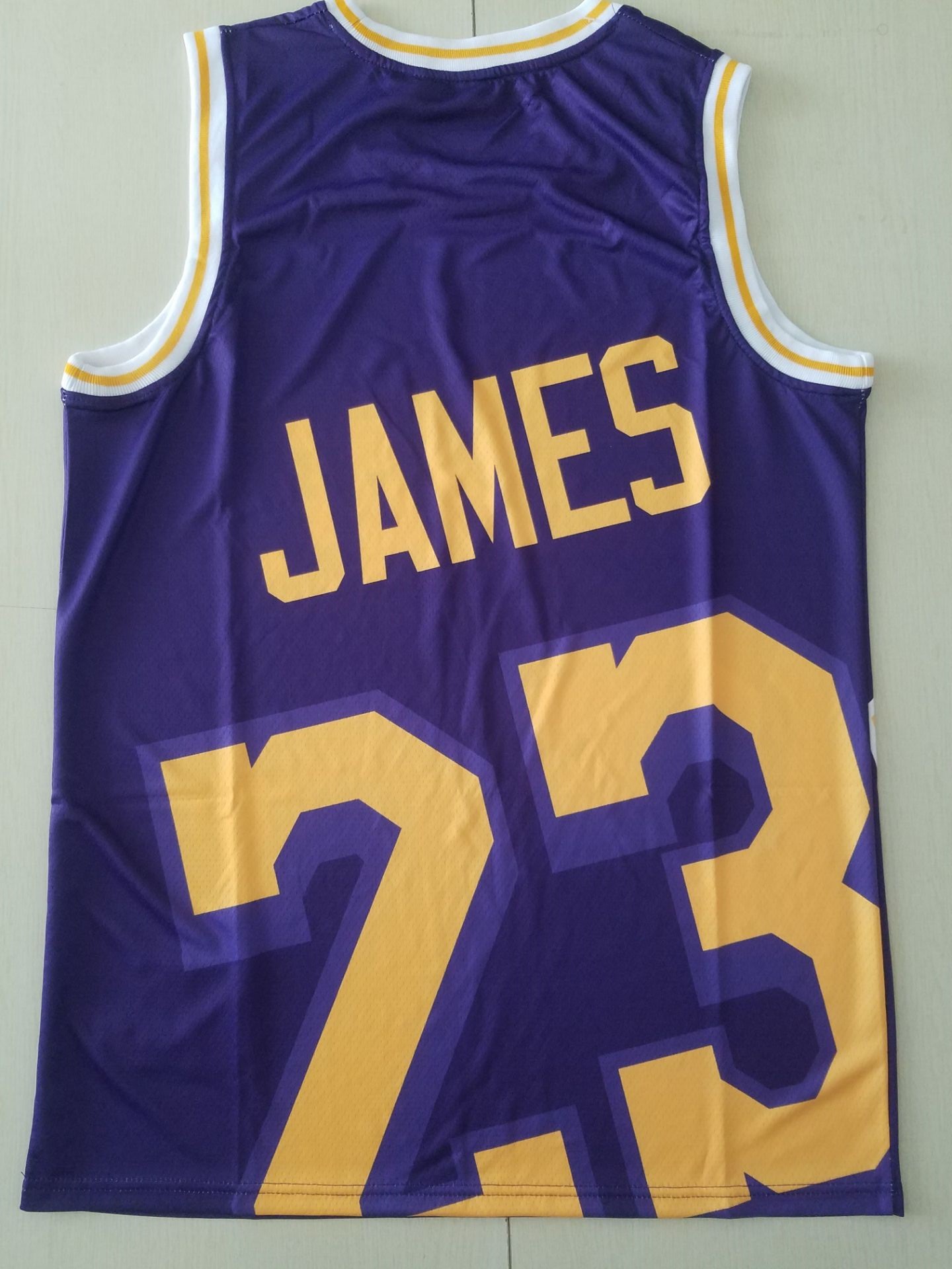 2020 Men Los Angeles Lakers #23 James Purple Nike Game NBA Jerseys 2